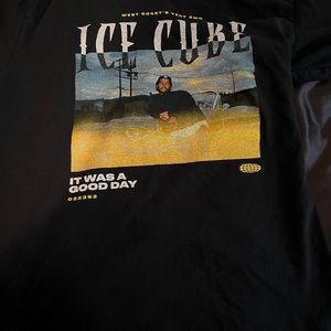 Ice Cube It Was A Good Day T Shirt Mens Size M Black Hip Hop Retro Impala